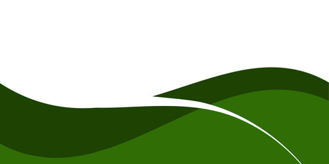 Wall Mural - modern green banner background. graphic design banner pattern background template with dynamic wave 