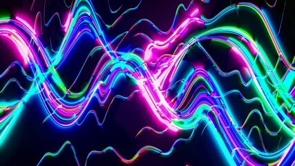 Aufkleber - Neon Wave Dance