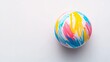 © chaiyong - Colorful Swirl Ball on White Copy Space