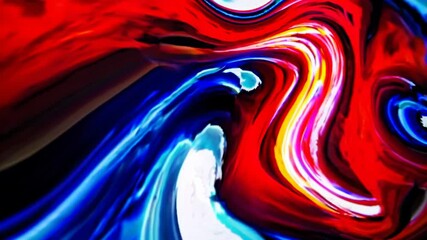 Poster - abstract background with colorful waves