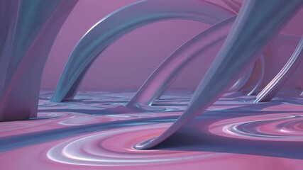 Aufkleber - Surreal Neon Archescape