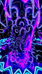 Leinwandbilder - abstract colorful background with lines