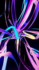 Fototapete - abstract blue background with lines