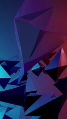 Poster - abstract background with triangles