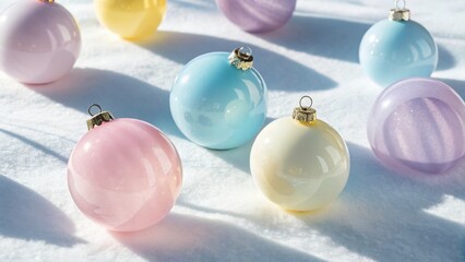 Poster - Frosted Glass Ornaments