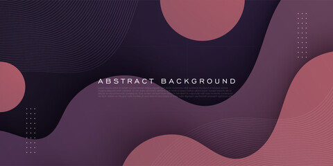 Wall Mural - abstract dark purple 3d wave background. overlap papercut wave liquid fluid pattern. eps10 vector