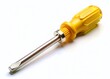 © รัตนา ปัญญาไศย - Yellow Flathead Screwdriver Isolated on White, Professional Stock Photo