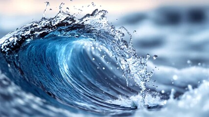 Fototapete - water splash in water