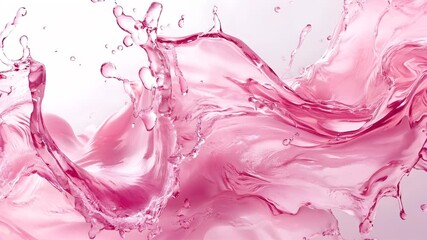Aufkleber - pink water splash isolated