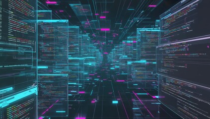 Digital code tunnel, abstract data flow
