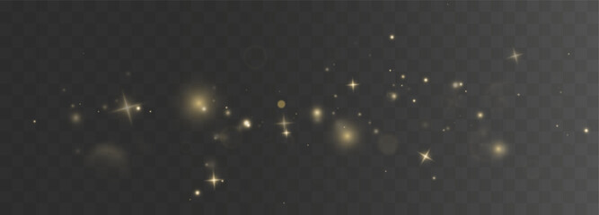 Wall Mural - christmas light effect with dust, fantasy sparkles, and festive flares. features glistering, glitter
