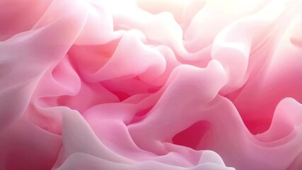 Leinwandbilder - Soft abstract animation in which flowing waves of color create an atmosphere of lightness. Translucent shapes overlap and interact smoothly
