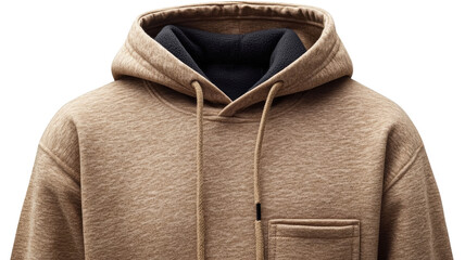 stylish brown hoodie with a front pocket and adjustable drawstring perfect for casual wear in any se