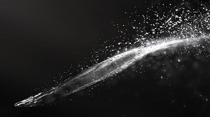 Wall Mural - a dynamic and abstract image of water droplets and splashes on a black background, evoking a sense o
