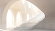 © lestari - Abstract white architectural staircase