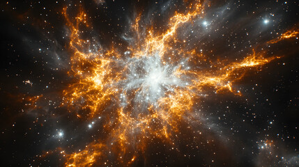 Wall Mural - Cosmic Explosion: A breathtaking view of a nebula in space, a celestial wonder composed of gas, dust, and vibrant energy, showcasing the beauty of the universe. 