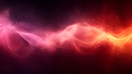 Wall Mural - Abstract Red and Orange Nebula: A mesmerizing abstract image featuring swirling clouds of red and orange hues, reminiscent of a cosmic nebula or fiery energy.