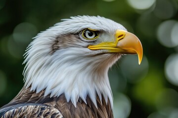 Canvas Print - A close-up shot of a bird of prey's face, perfect for wildlife or nature-inspired designs