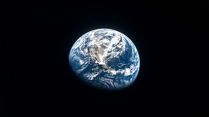 Wall Mural - earth from space: a stunning view of our planet, a view of earth from space, showing continents and 
