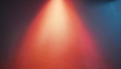 Poster - subtle gradient light transition in dark space with soft red and blue hues, perfect for minimalist design and background