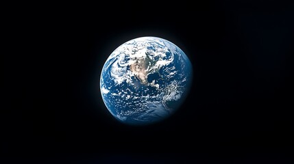 Wall Mural - earth from space: a stunning view of our planet, a view of earth from space, showing continents and 