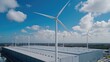 © Kritsadee - Harnessing wind power turbines at renewable energy facility industrial landscape aerial view eco-friendly innovation