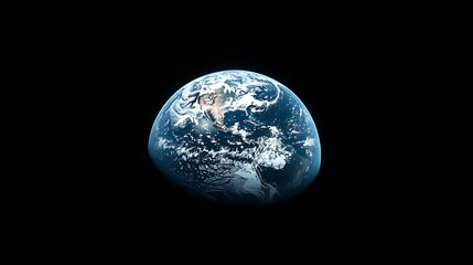 Wall Mural - earth from space: a stunning view of our planet, a view of earth from space, showing continents and 
