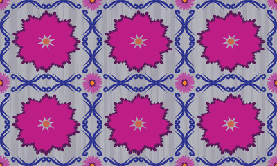 seamless fabric pattern in the shape of a simple flower, beautiful pattern, vector