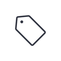 Poster - price tag icon symbol vector sign isolated on white background illustration for graphic and web design