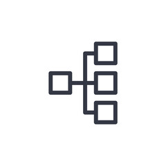 Aufkleber - structure icon symbol vector sign isolated on white background illustration for graphic and web design