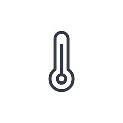 Poster - thermometer icon symbol vector sign isolated on white background illustration for graphic and web design