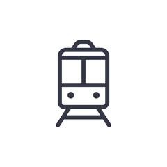 Leinwandbilder - train icon symbol vector sign isolated on white background illustration for graphic and web design