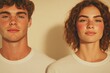 © Anna - Portrait of two individuals with natural expressions, warm tones