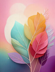 Wall Mural - 나무가 있는 몽환적인 배경