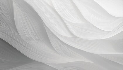 Poster - abstract white wavy lines texture on smooth surface, elegant minimalistic design for modern interior decor or art prints