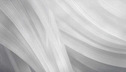 Fototapete - abstract white wavy lines texture on smooth surface, elegant minimalistic design for modern interior decor or art prints