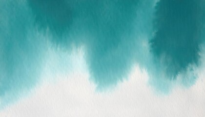 Fototapete -  soft watercolor gradient in shades of teal fading to white, ideal for background design, digital art, and creative projects