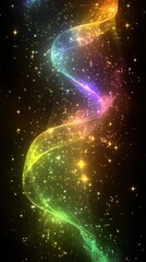 Canvas Print - radiant cosmic ribbon of starlight and nebula dust against a dark expanse of space creating a magica