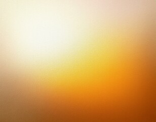 Wall Mural - white orange yellow stain spray texture color gradient shine bright light and glow rough abstract retro vibe background template grainy noise grungy empty space