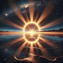 Wall Mural - Zodiacal Light Enhancement The interplanetary dust reflects sunl