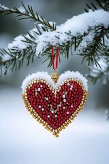 Wall Mural - winter tree ornament