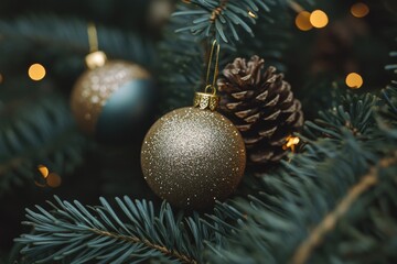 Wall Mural - christmas ornament close up