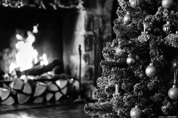 Poster - Christmas Tree by FirePlace