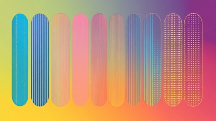 Wall Mural - abstract colorful background with lines and dots in gradient design