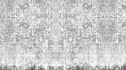 Wall Mural - vector fabric texture. distressed texture of weaving fabric. grunge background. abstract halftone ve