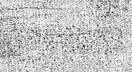 Vector fabric texture. Distressed texture of weaving fabric. Grunge background. Abstract halftone vector illustration. Overlay to create interesting effect and depth. Black isolated on white. EPS10.