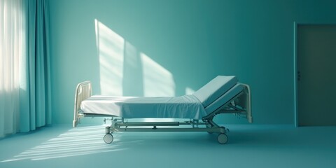 Canvas Print - Hospital Bed Room Window