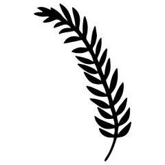 leaf, design, nature, plant, graphic, silhouette, black, vector