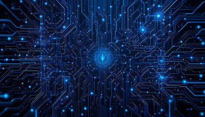 Blue technology background. innovation. digital networks. A high-tech concept. blue abstract background. wallpaper. backdrop.