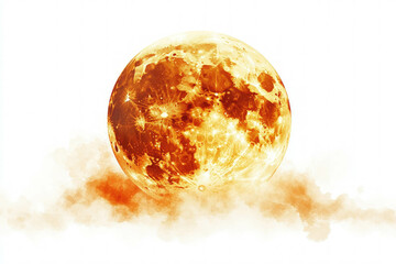 yellow sun on a white background